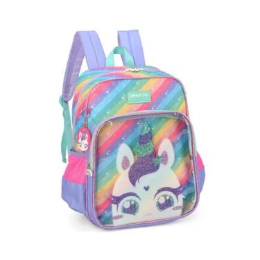 Imagem de Mochila Luxcel Up4You Unicórnio Colorido 17 Litros