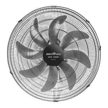 Imagem de Ventilador de Parede Britânia BVT675 Max Force 60cm  8 Pás, 3 Velocida