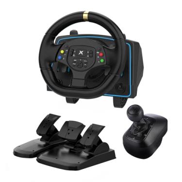 Imagem de DOYO Gaming Steering Wheel with Pedals and Shifter, 1080° Racing Wheel, Vibration Feedback, Paddle Shifters, Race Steering Wheel for PC, Xbox One, PS4, Xbox Series X/S, PS3, Switch
