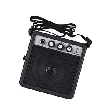 Imagem de Ymiko 5W Mini Guitarra Amplificador Portátil Compacto Guitar Amp Speaker Com Volume Ajuste do Tom Overdrive Função 635mm 35mm Entradas para Guitarra Acústica Elétrica Prática Início (5)