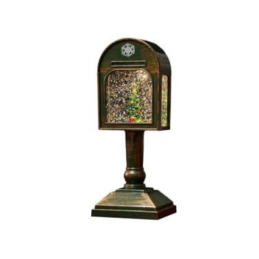 Imagem de IEUDNS Globo de Neve de Natal Lanterna com Glitter Lanterna de Água 8x7x20cm Presentes Enfeite Decoração de Natal para Cafeteria Prateleira Quarto, Árvore de Natal