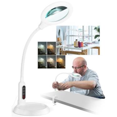 Imagem de Lupa RackyDigPro 10X com luz e suporte