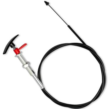 Imagem de DZBQ TC96PB Cabo de válvula de resíduos de 96 polegadas com alça T compatível com válvula de resíduos Valterra e válvula de cerdas LeSalle, peça de reposição para válvula de tanque preto e válvula de