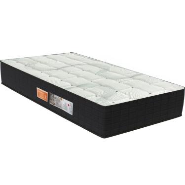 Imagem de Colchão Solteirão Molas Bonnel Venezia 24x96cm Hard Coil Orthoflex Preto/Cinza