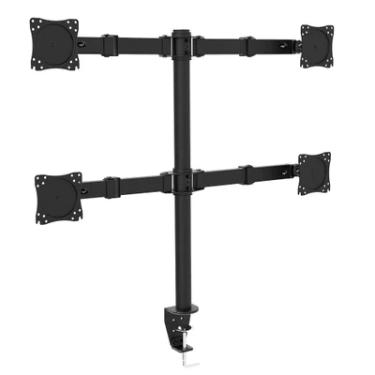 Imagem de Suporte Torre Articulado De Mesa Elg Para 4 Monitores De 14 a27 Polegadas, Preto - F50x4