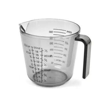 Imagem de Jarra Medidora Black 600ml em Acrílico – James.F