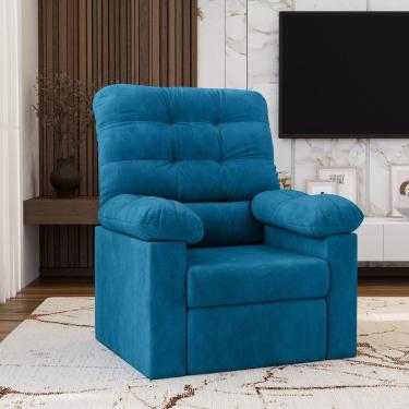 Imagem de Poltrona Retrátil Reclinável Sued do Papai Flash