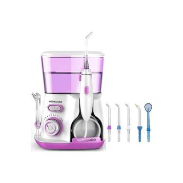 Imagem de Irrigador oral Water Pulse V300 800mL 10 níveis 5 pontas rosa - Lightb