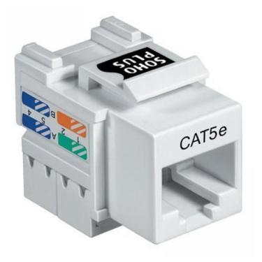 Imagem de Conector Fêmea RJ45 Cat 5e Keystone - Furukawa Soho