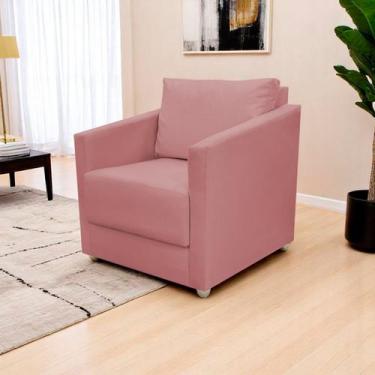 Imagem de Poltrona Decorativa Para Sala Recepção Manicure Consultório Celine Sue