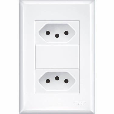 Imagem de Conjunto 2 Tomadas Evidence 2p+t 20a 250 Volts 2916 - 10229164 - Fame 2 Tomadas 2p+t 20a Evidence - 2916 - Fame