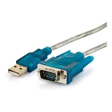 Imagem de Cabo Conversor Porta Serial Rs232 Usb Azul Vga Macho X Usb - YooY.Air