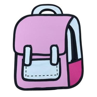 Imagem de Mochila Bolsa Escolar 2D Desenho Cartoon Newpen PINK Grande
