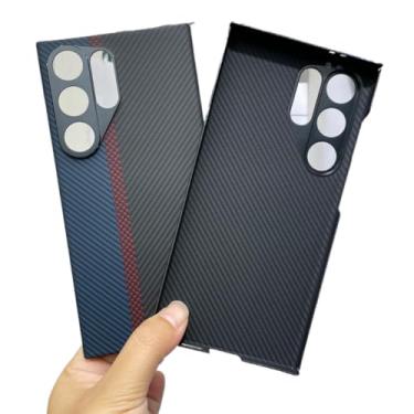 Imagem de Waillynice Capa de fibra de carbono original para Samsung Galaxy S24 Ultra anti-queda com design de capa de fibra de aramida S24ultra (anel 600DColor), para S24 Ultra)