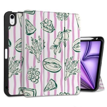 Imagem de DONGKE Capa para iPad Air de 11 polegadas M3 2025 / M2 2024 e iPad Air 5ª 2022/4ª geração 2020 10,9 polegadas, capa traseira ultrafina de TPU macio com suporte para lápis para despertar/hibernar