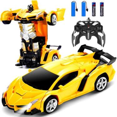 Imagem de Carro de controle remoto Dolanus Transform Robot RC com baterias