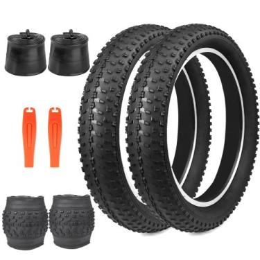 Imagem de Pneus Fat Bike BALINGE 24x3 para bicicleta elétrica de montanha e neve