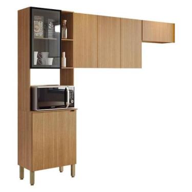 Imagem de Cozinha Compacta 3 Peças Plus Freijó - Kits Paraná - Kit's Paraná