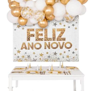 Imagem de Painel tnt feliz ano novo reveillon c/01un - 208052 / 2056 - piffer