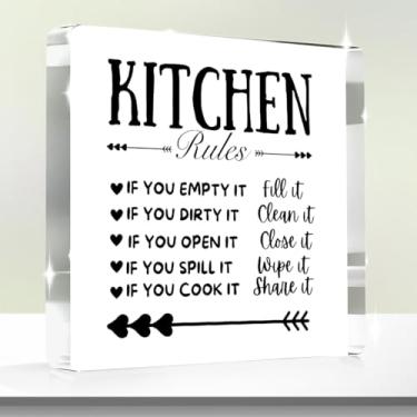 Imagem de Placa decorativa acrílica presentes para homens e mulheres, decorações de mesa para mãe, pai, avó amigas (quadrado2239)