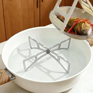 Imagem de Suporte multifuncional de aço inoxidável para acampamento, piquenique, churrasqueira, suporte para panela, fritadeira a ar, ferramentas de suporte de cozinha