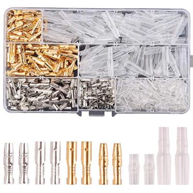 Imagem de Deetenks Kit de conectores de bala de 3,9 mm 400 peças, conector de terminais de fio bala com capa de isolamento para motocicleta, motocicleta, carro, caminhão, scooter, barcos, instrumentos elétricos