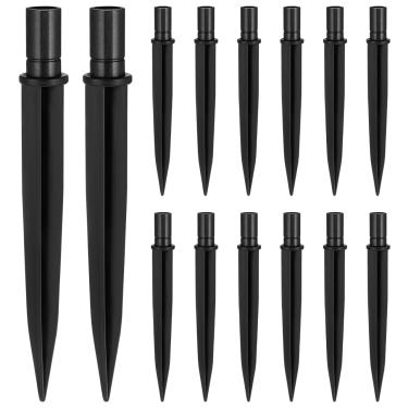 Imagem de 20 Unidades Plugue De Plástico Plugue De Aterramento De Luz De Gramado Picos De Luzes Solares Pico De Iluminação De Paisagem Estacas De Tocha De Plástico Ferramenta Ar Livre