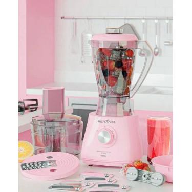 Imagem de Multiprocessador Britânia Rosa 12 em 1 Rosa 1000W - Cor Rosa - BRITANI