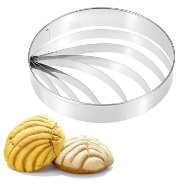Imagem de LIQWEI 1 cortador de concha de pão, carimbos de biscoito feitos de aço inoxidável, cortador em forma de pão de 10 cm para biscoitos de cozinha, festas de pão (1 peça)