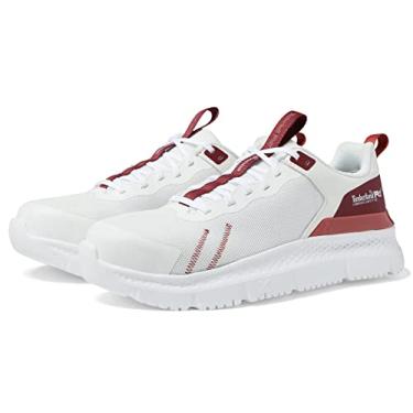 Imagem de Timberland Setra Composite Toe Tênis de trabalho feminino para atividades ao ar livre, Creme/cranberry, 6.5