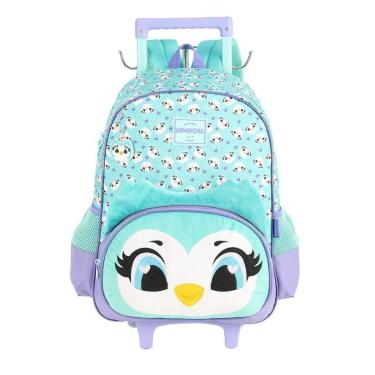 Imagem de Mochila de Rodinhas Com Alça Luxcel UP4You Coruja Verde-Feminino