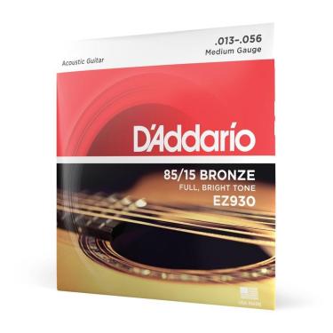Imagem de Encordoamento Violão Aço 13-56 D\'addario85-15 Bronze Ez930 [f035]