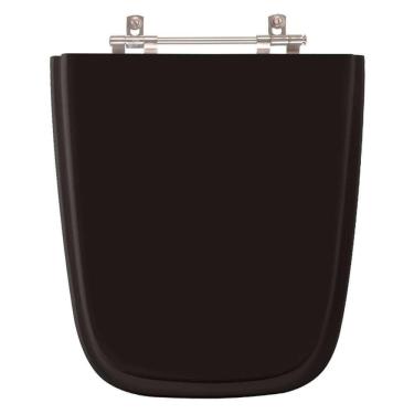 Imagem de Assento Sanitario Aero Preto Para Vaso Ideal Standard