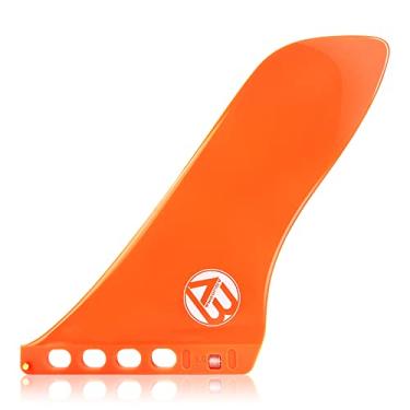 Imagem de Barbatana de 23 cm para surf e SUP com centro único, sem necessidade de ferramentas, parafuso para prancha de surfe de longboard (S-laranja1)