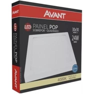 Imagem de Led-painel-alu-emb-qua-29-ne4000k-24w-biv-1680 lps 858130874 - Avant