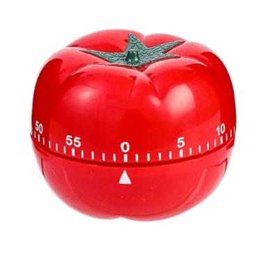 Imagem de Temporizador de cozinha de tomate, temporizador mecânico de 60 minutos com alarme de 72 dB, gerente de tempo visual para cozinhar, despertador de cozinha (grande)
