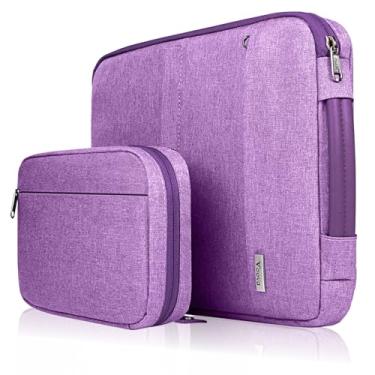 Imagem de Voova Capa para laptop de 15,6 polegadas compatível com MacBook Air 15 M2/M3/M4, MacBook Pro 15/16, 15-16 polegadas HP Lenovo Dell Acer Asus, bolsa 2 em 1 à prova d'água para computador com bolsa de