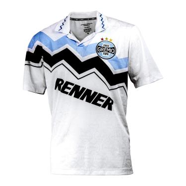 Imagem de Camiseta Grêmio Retrô Liberta 1995 Masculina, Branco, G