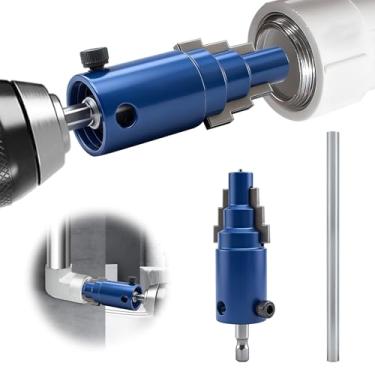 Imagem de Ferramenta extratora de tubos quebrados, ferramenta de extração de tubulação, para tubos de 1,27 cm, 3/10.2 cm, 2,5 cm, chave interna para remover rapidamente ferrugem/danos de tubos de plástico PVC