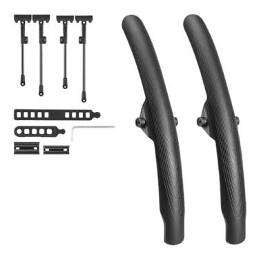 Imagem de Para-lama para bicicleta de montanha de 26 a 29 polegadas, largo, com liberação rápida, durável e com instalação inovadora. Acessórios para bicicleta.(Front And Rear)