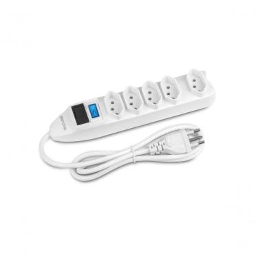 Imagem de Filtro De Linha Com 5 Tomadas Branco Wi300