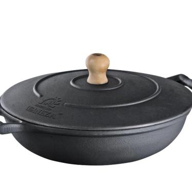 Imagem de Frigideira com Alça de Ferro e Tampa de Ferro 26Cm