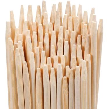 Imagem de XIAOMAIDAM 120 Peças De Palitos Bambu Para Assar Marshmallow, Espetos Smores, Madeira Extra Longos 25" Serviço Pesado, 6 Mm Espessura Fogueiras Abertas, Assador, Churrasco, Cachorro-Quente, Camping,