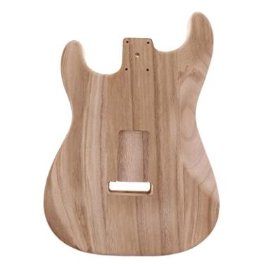 Imagem de Solid Wood Electric Guitar Body Unfinished Unpainted Sanding for Guitarist Luthier/985