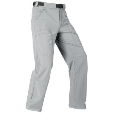 Imagem de Calças FREE SOLDIER 40W/32L cinza claro impermeáveis de secagem rápida
