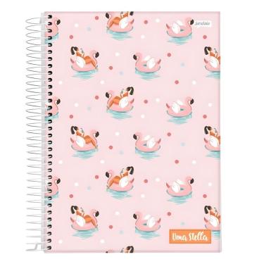 Imagem de Caderno Universitário 20 Matérias Espiral Capa Dura 320 Folhas Uma Stella Jandaia Cisnes