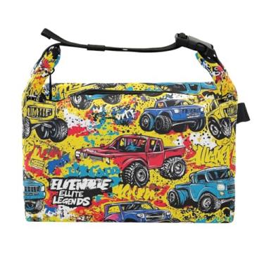 Imagem de STAYTOP Lancheira estilo grafite com fivela de alça, lancheira isolada para meninos e meninas, lancheira térmica para trabalho escolar