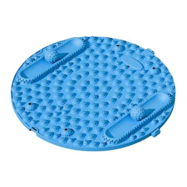 Imagem de KiBcsLic Almofada de massagem nos pés multifuncional portátil, tapete de reflexologia para corrida, viagem, conveniente, fácil de limpar, criativo, Azul