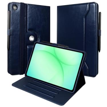 Imagem de E NET-CASE Capa para Samsung Galaxy Tab A11 Plus 2025/ A9 Plus 2023 de 11 polegadas (SM-X236B/SM-X210/X215/X216) com suporte de caneta S, à prova de choque, capa traseira transparente transparente
