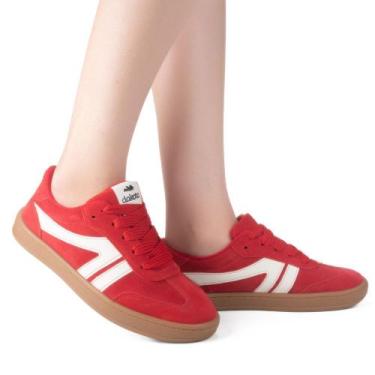 Imagem de tenis feminino dakota urbano em couro vermelho Cor:vermelhotamanho:36,